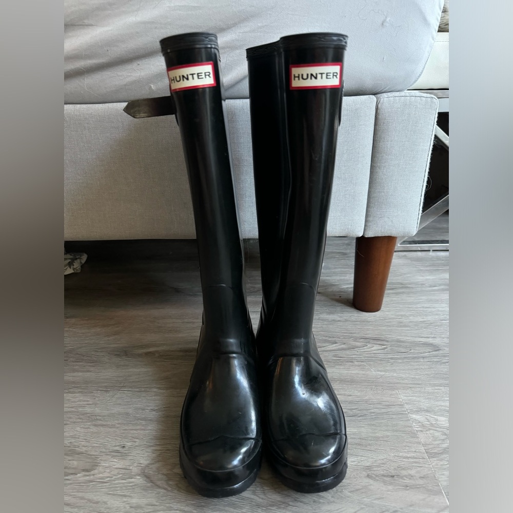 Hunter Boots- Black- Size 6 (EU 37)